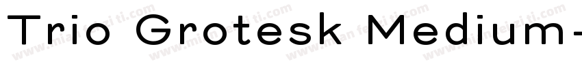 Trio Grotesk Medium字体转换